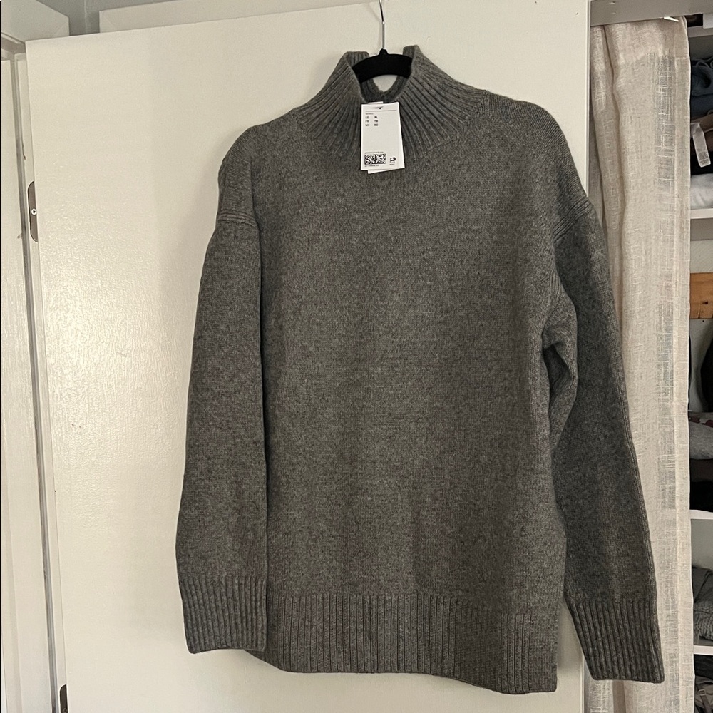 H&M Gray Cowl Neck Sweater